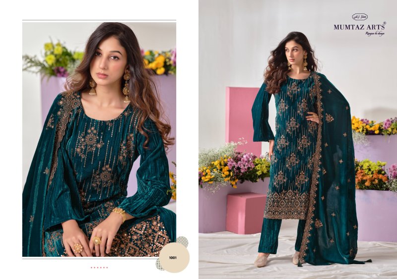 Royal Chapter By Mumtaz Arts Crush Velvet Dress Material
